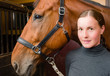 Woman and horse