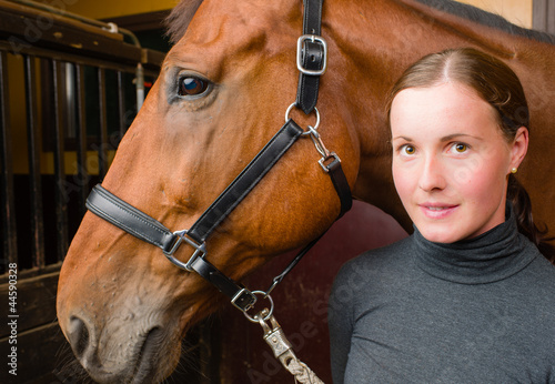Photo: Woman and horse Woman and horse