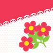 vector background with lace and embroidery