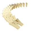 World wide web www symbols fallen down like domino