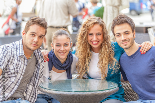 Photo: Group of Friends Embraced Group of Friends Embraced