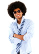 Confident black man
