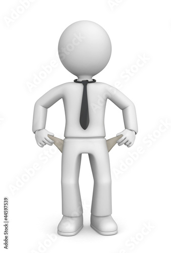 Illustration: Empty pockets figure Empty pockets figure