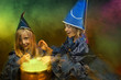 Foto: two little halloween witches two little halloween witches