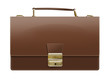 brown leather briefcase
