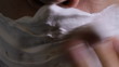 shaving cream hand close up