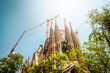 Sagrada Familia in Barcelona, Spain, Europe.