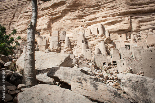Photo: Ancient Dogon village, Mali, Africa. Ancient Dogon village, Mali, Africa.
