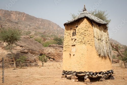 Photo: Granary in a Dogon village, Mali, Africa. Granary in a Dogon village, Mali, Africa.
