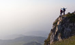 young couple at the top