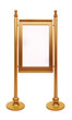 wooden frame isolated with white