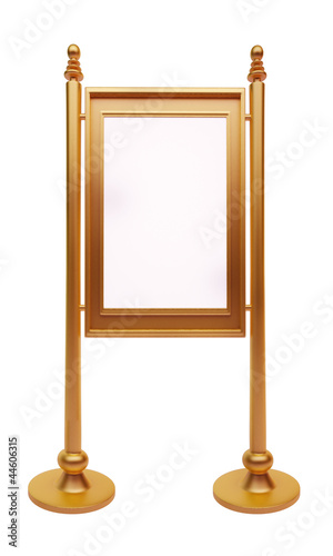 Photo: wooden frame isolated with white wooden frame isolated with white