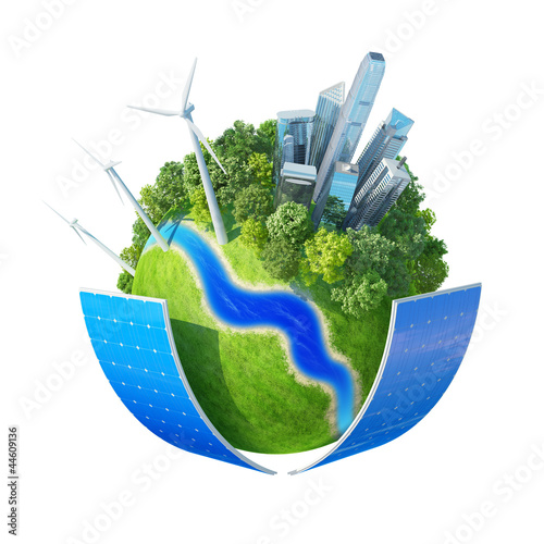 Illustration: Ecology planet concept. Earth collection. Isolated. Ecology planet concept. Earth collection. Isolated.