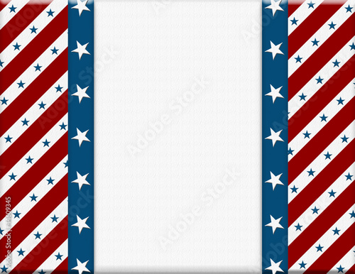Illustration: Red and White American celebration frame for your message or inv Red and White American celebration frame for your message or inv