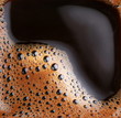 Bubbles of foam coffee