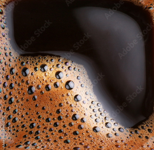 Photo: Bubbles of foam coffee Bubbles of foam coffee