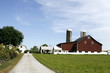 Amish farm and barn