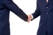 Two businessmen shaking hands