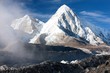khumbu valley, khumbu glacier and pumo ri peak - nepal
