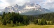 morning view from Dolomiti di Sesto or Sextener Dolomiten
