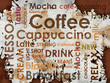 sorts of coffe with stains of coffee