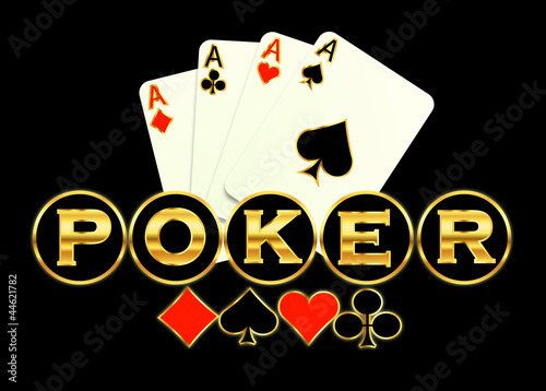 Vector: Poker game logo illustration abstract background Poker game logo illustration abstract background