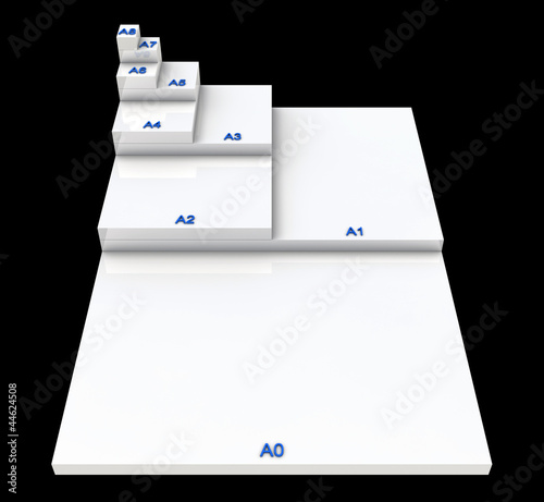 Illustration: 3D DIN Format Konzept A0 bis A8 - SW 02 3D DIN Format Konzept A0 bis A8 - SW 02