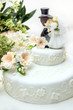 close up of a wedding cake