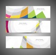 Abstract colorfull header mosaic wave vector design