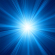 A Blue color design with a burst. EPS 8