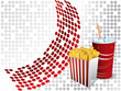 Vettoriale: Junk food on dotted background Junk food on dotted background