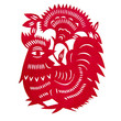 Zodiac Chinese Paper-cutting (Cock)