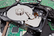 opened hard disk