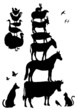 farm animals, vector set