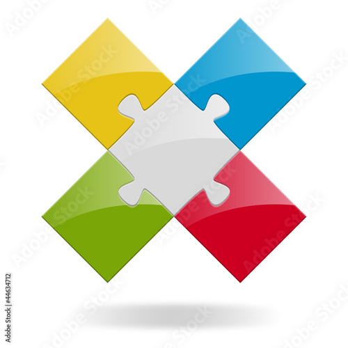 Vector: Optionen Puzzle Optionen Puzzle