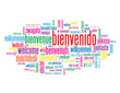 Nube de Palabras "BIENVENIDO" (bienvenida servicio al cliente)