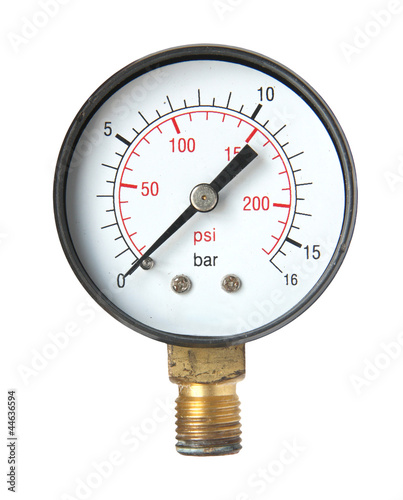 Photo: Pressure measuring instrument. Pressure measuring instrument.