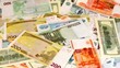 Video: souvenir dollars, euro and russian roubles appear on screen souvenir dollars, euro and russian roubles appear on screen