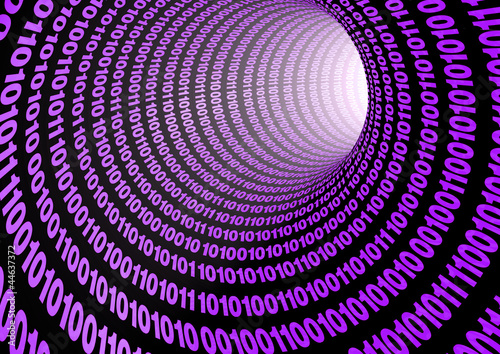 Illustration: Binary Code Tube Binary Code Tube