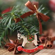 Weihnachtskarte Holzpferdchen