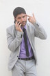 Businessman with his mobile phone
