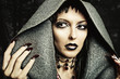 make up, nails of sexy evil witch