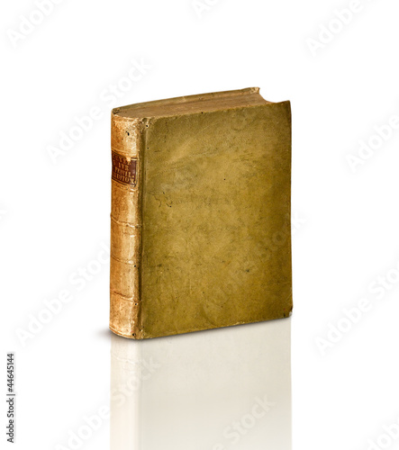 Photo: libro antico su fondo bianco libro antico su fondo bianco