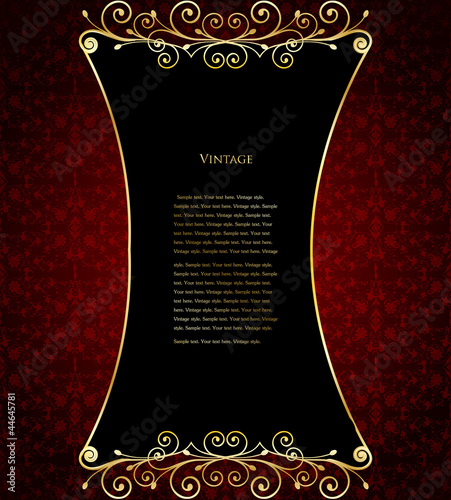 Vector: Floral frame and seamless background. Vector illustration Floral frame and seamless background. Vector illustration