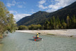 Foto: Isar, Paddler, Kanusport, Wildwasser, Herbst, Bayern Isar, Paddler, Kanusport, Wildwasser, Herbst, Bayern