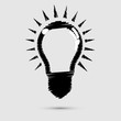 light bulb stylish graphic inspiration concept