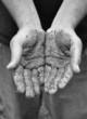 Dirty Work Hands Open