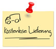 Zettel kostenlose Lieferung