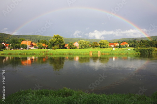 Photo: Schönes Weserbergland - Regenbogen Schönes Weserbergland - Regenbogen
