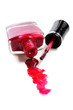 open bottle of nail polish